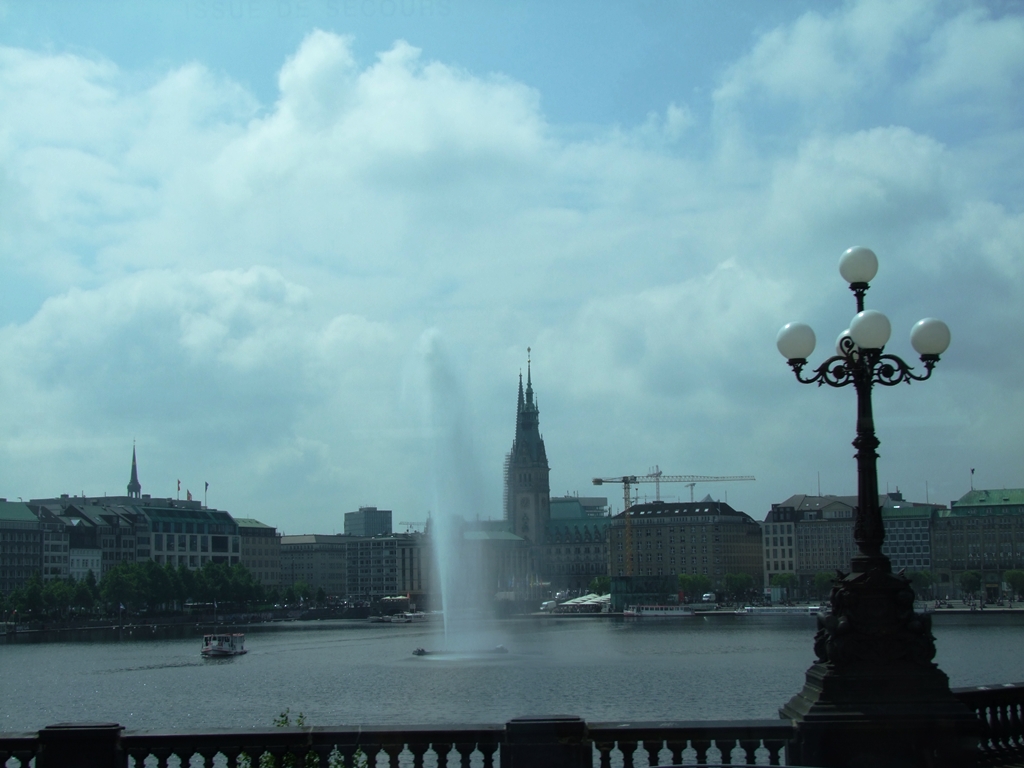 Le lac Alster, Hambourg.