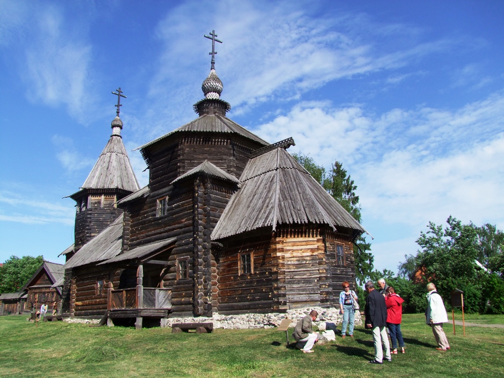 Église en bois du musée de l’Architecture en bois de Souzdal.