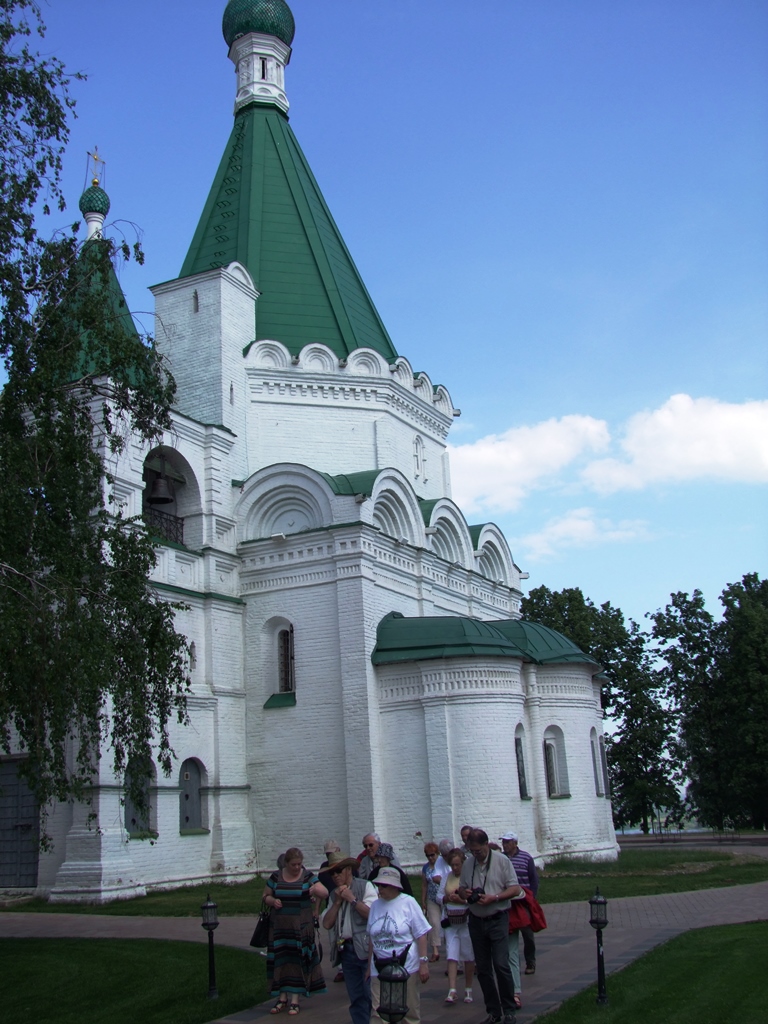 La cathédrale de l’Archange Saint-Michel, au cœur du kremlin de Nijni Novgorod.