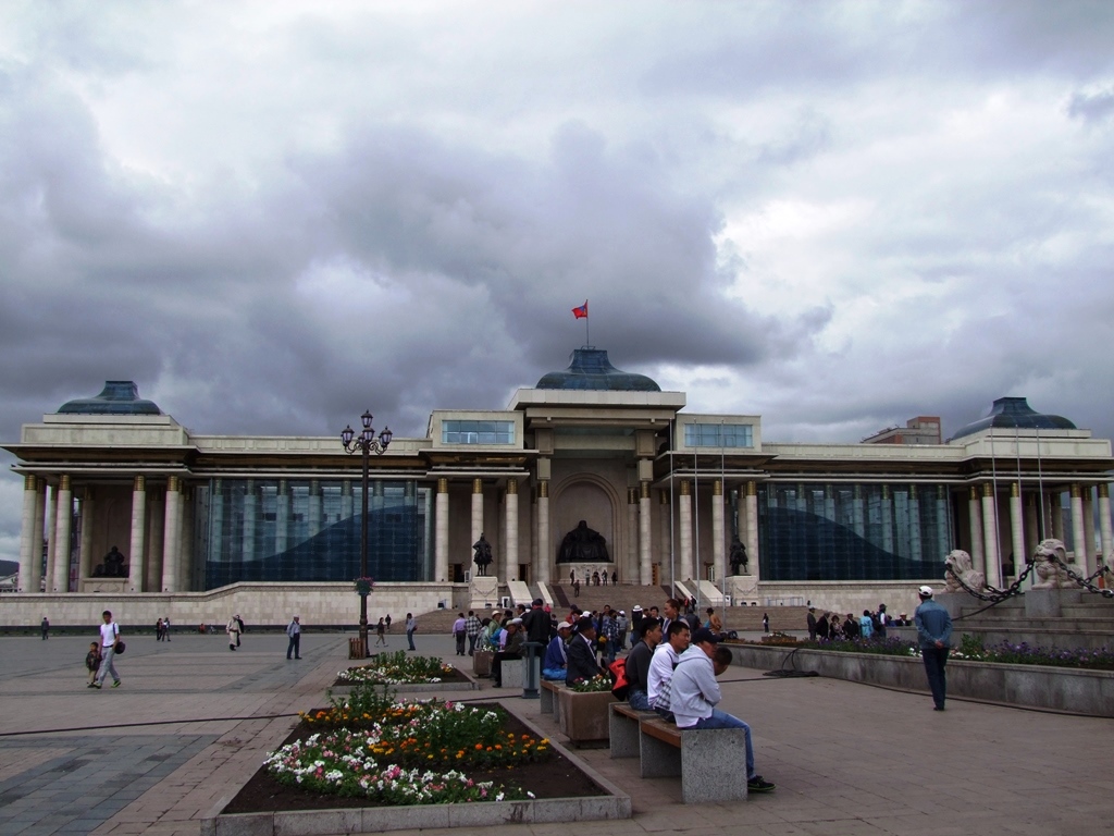 Le Parlement, sur la place Sukhbaatar.