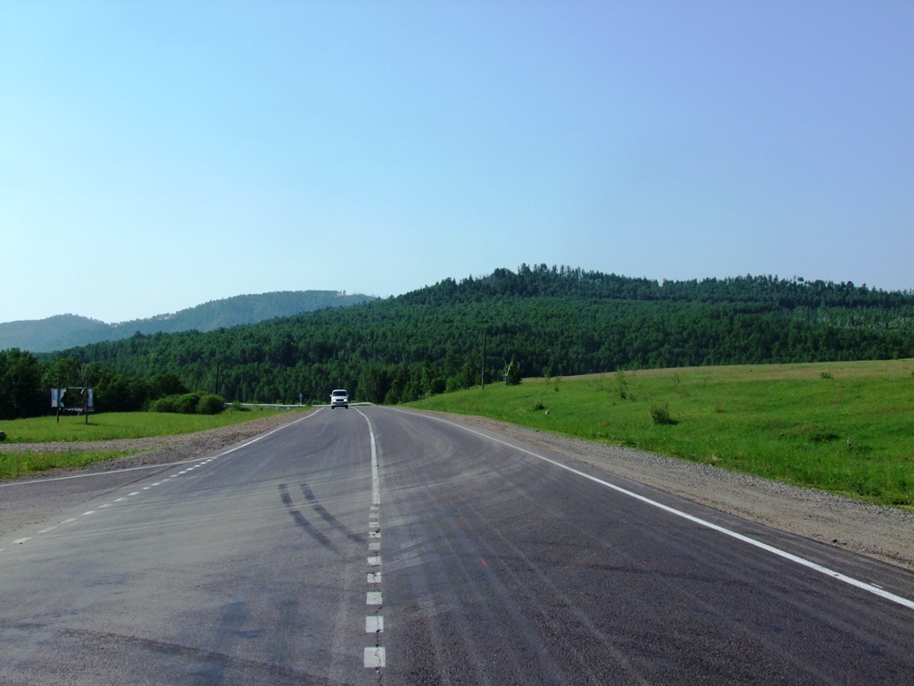 Sur la route à Magocha.