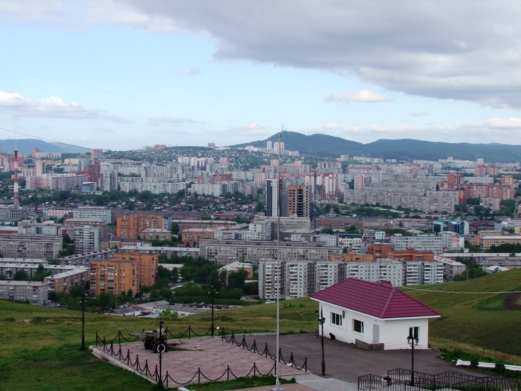 Vue sur la ville Krasnoïarsk.